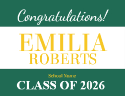 Graduation Yard Sign Design 2