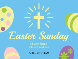 Easter Yard Sign Custom Template