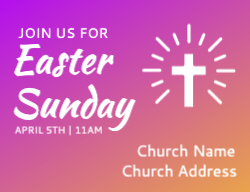 Easter Yard Sign Custom Template 2