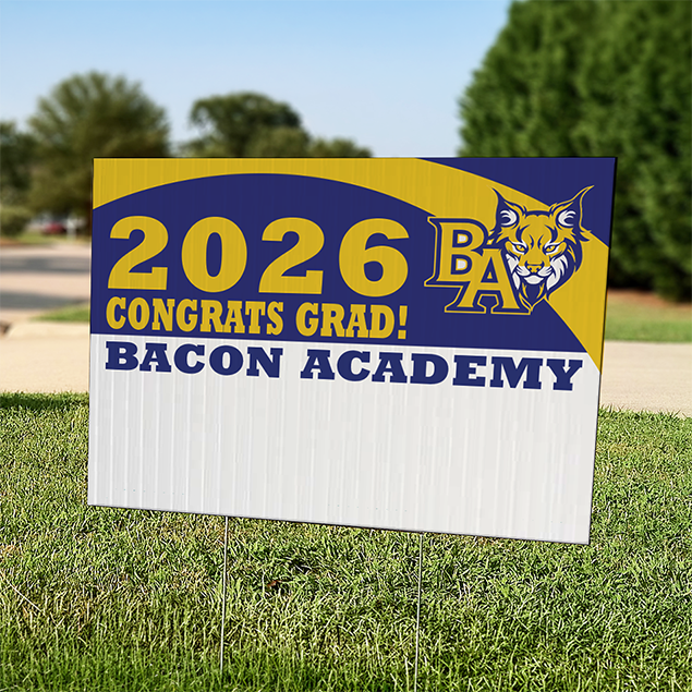Bacon Academy Graduation Lawn Signs - Generic
