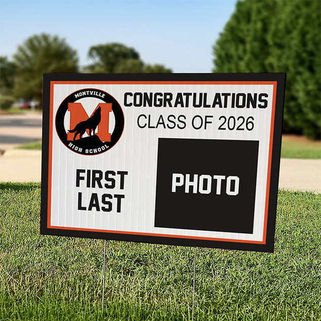 Montville High school Graduation Lawn Signs