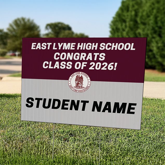 East Lyme High School Graduation Lawn Signs- NAME ONLY 1